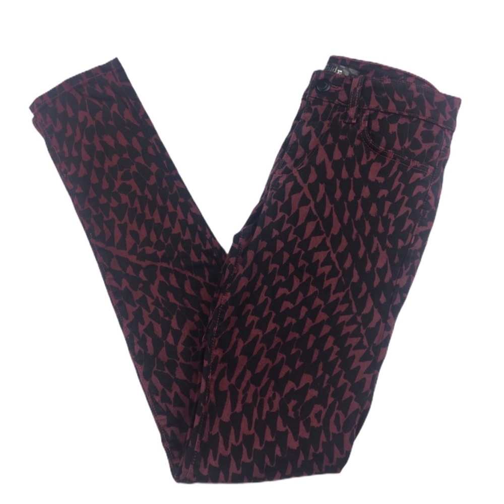 {Joe’s Wild} Burgundy/Black The Skinny Fit Jeans